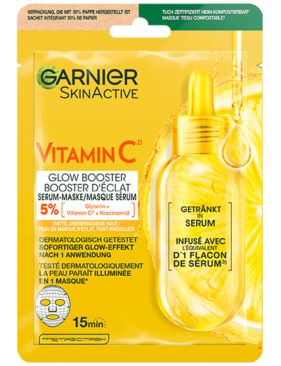 SkinActive Vitamin C Serum-Maske Packshot